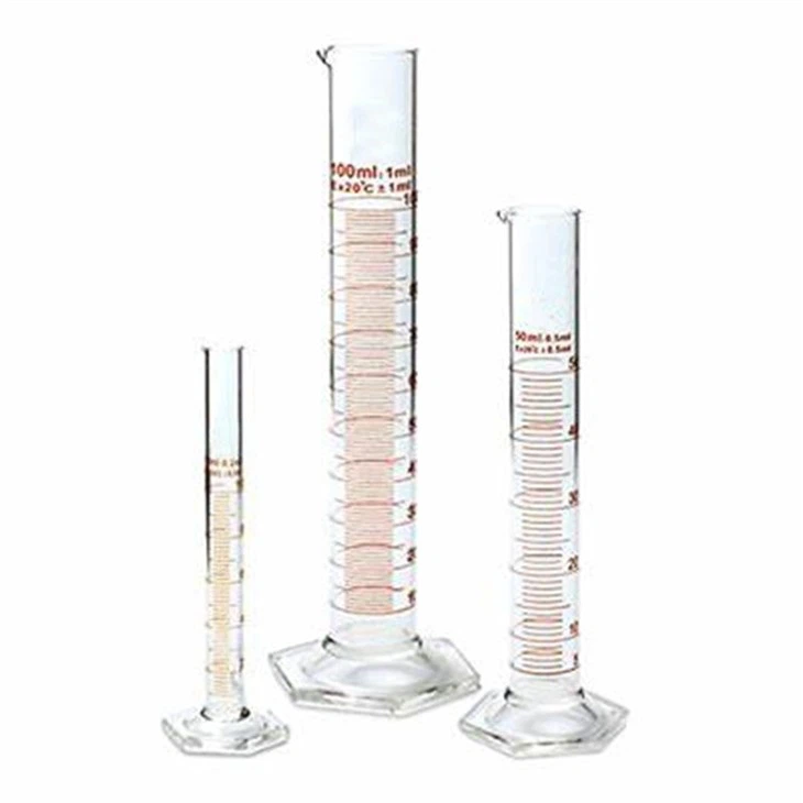 Borosilicate Glass Measuring Cylinder Round Base
